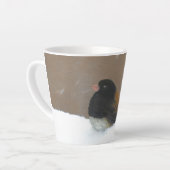 ダークアイドJunco絵画ズ – Bird Artオリジナル カフェラテマグ (左アングル)