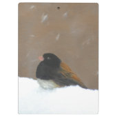 ダークアイドJunco絵画ズ – Bird Artオリジナル クリップボード (裏面)