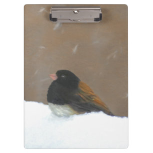 ダークアイドJunco絵画ズ – Bird Artオリジナル クリップボード