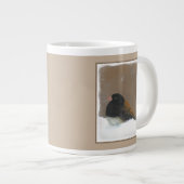 ダークアイドJunco絵画ズ – Bird Artオリジナル ジャンボコーヒーマグカップ (正面右)