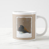 ダークアイドJunco絵画ズ – Bird Artオリジナル ジャンボコーヒーマグカップ (右)
