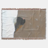 ダークアイドJunco絵画ズ – Bird Artオリジナル スローブランケット (正面)