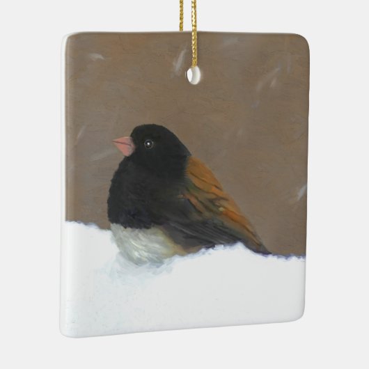 ダークアイドJunco絵画ズ – Bird Artオリジナル セラミックオーナメント (右)