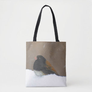 ダークアイドJunco絵画ズ – Bird Artオリジナル トートバッグ