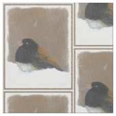ダークアイドJunco絵画ズ – Bird Artオリジナル ファブリック (クローズアップ)