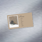 ダークアイドJunco絵画ズ – Bird Artオリジナル マグネット名刺 (インサイチュ)