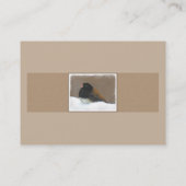 ダークアイドJunco絵画ズ – Bird Artオリジナル 名刺 (裏面)