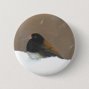 ダークアイドJunco絵画ズ – Bird Artオリジナル 缶バッジ