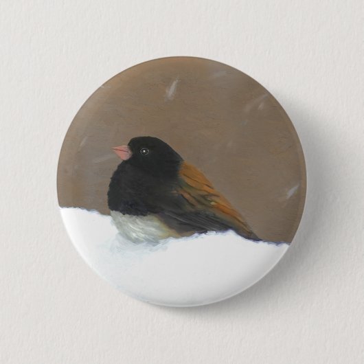 ダークアイドJunco絵画ズ – Bird Artオリジナル 缶バッジ (正面)