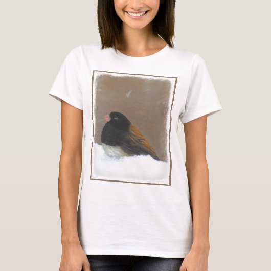 ダークアイドJunco絵画ズ – Bird Artオリジナル Tシャツ (正面)