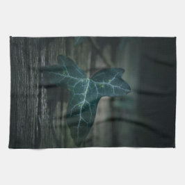 ダークアイビーリーフ自然写真 キッチンタオル