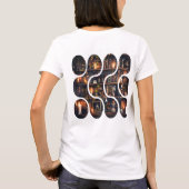 ダークアカデミアの魔法の本棚 ビンテージデザイン Tシャツ (裏面)