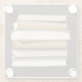 ダークアカデミアアンティーク書 ガラスコースター (裏面)