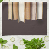 ダークアカデミアアンティーク書 キッチンタオル (折り畳み)