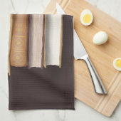 ダークアカデミアアンティーク書 キッチンタオル (四つ折り)