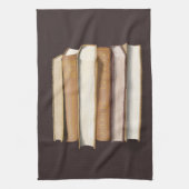 ダークアカデミアアンティーク書 キッチンタオル (縦)