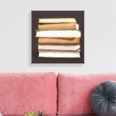 ダークアカデミアアンティーク書 キャンバスプリント (インサイチュ (リビング))