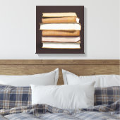 ダークアカデミアアンティーク書 キャンバスプリント (インサイチュ (寝室))