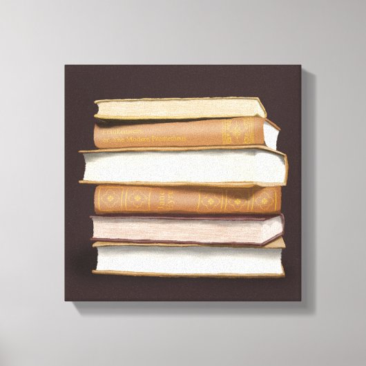 ダークアカデミアアンティーク書 キャンバスプリント (正面)
