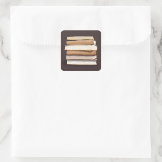 ダークアカデミアアンティーク書 スクエアシール (バッグ)