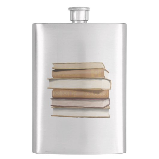 ダークアカデミアアンティーク書 フラスク (正面)