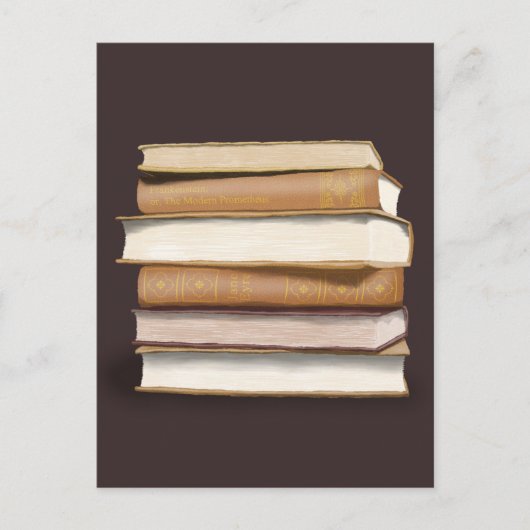 ダークアカデミアアンティーク書 ポストカード (正面)