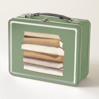 ダークアカデミアアンティーク書 メタルランチボックス