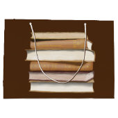 ダークアカデミアアンティーク書 ラージペーパーバッグ (裏面)