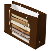 ダークアカデミアアンティーク書 ラージペーパーバッグ (正面アングル)