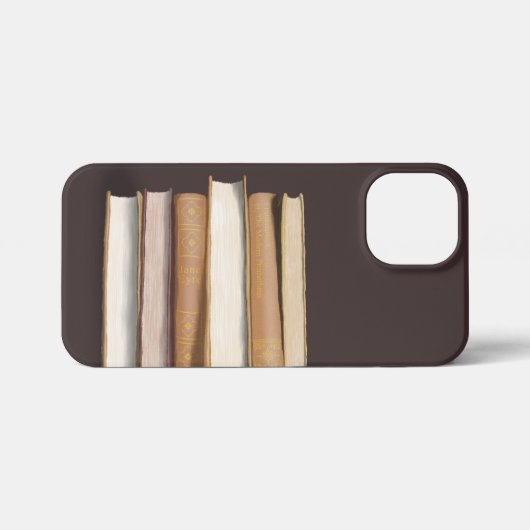 ダークアカデミアアンティーク書 iPhoneケース (裏面横)