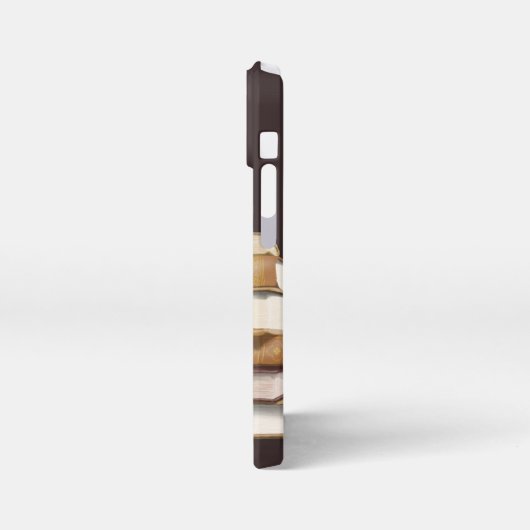 ダークアカデミアアンティーク書 iPhoneケース (左側面)