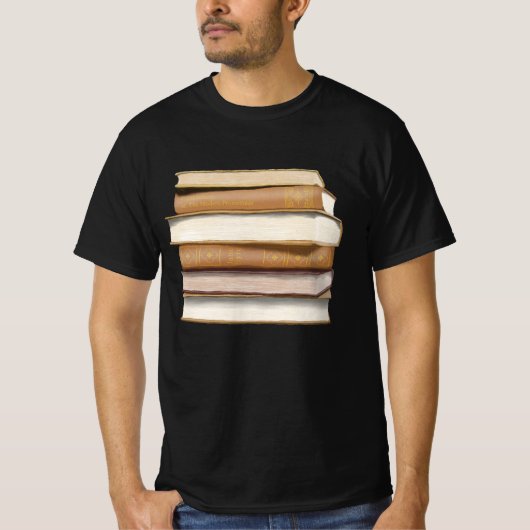 ダークアカデミアアンティーク書 Tシャツ (正面)