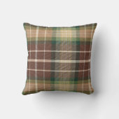 ダークアカデミアグリーンとブラウンプライドデザイン クッション (裏面)