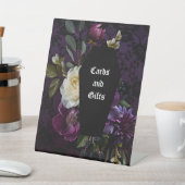 ダークアカデミアゴシックフローラ | テーブル番号 台座サイン (インサイチュ)