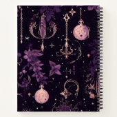 ダークアカデミアゴシック美学ネーム気持ち ノートブック (裏面)