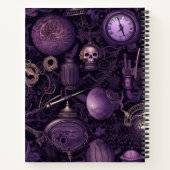 ダークアカデミアゴシック美学ネーム気持ち ノートブック (裏面)