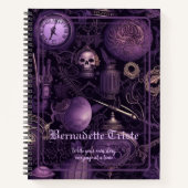 ダークアカデミアゴシック美学ネーム気持ち ノートブック (正面)