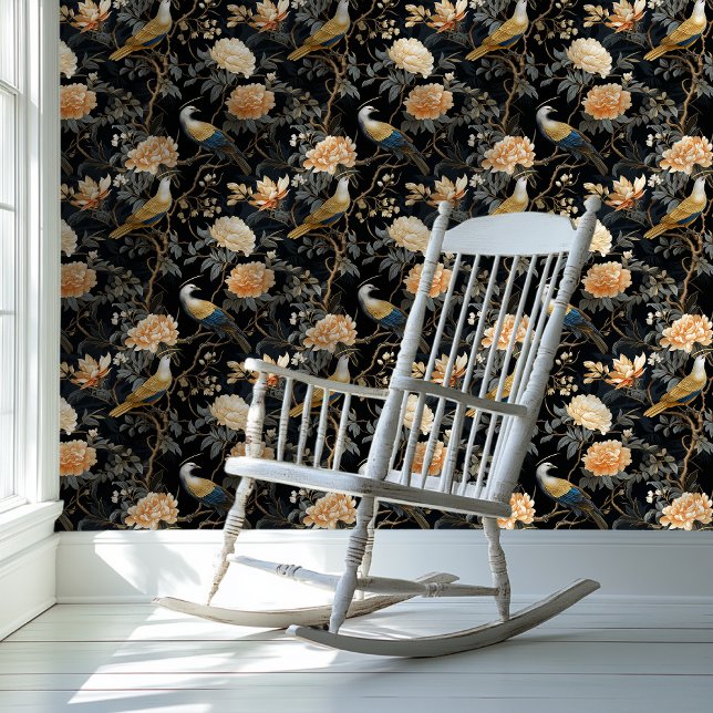 ダークアカデミアチャイノエリースタイルフローラ壁紙 壁紙 (クリエイターアップロード済み)