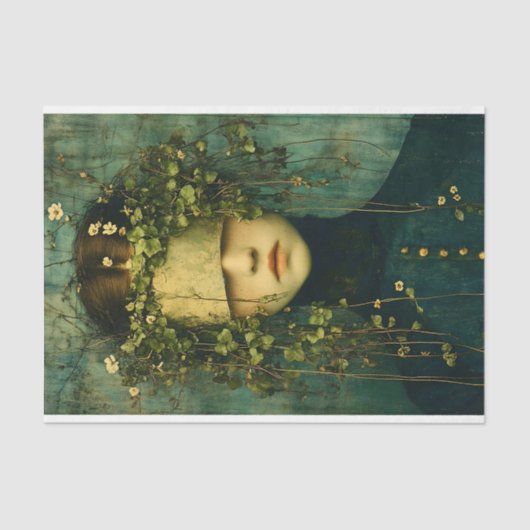 ダークアカデミアボタニカル姿BD8デクページ 薄葉紙 (正面)