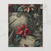 ダークアカデミアポインセチア文房具スクラップブック (裏面)