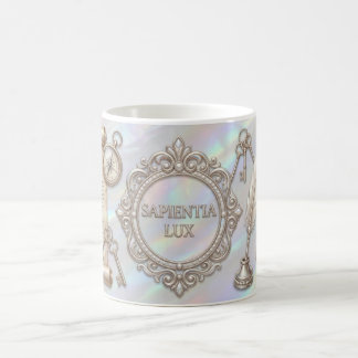 ダークアカデミアマグ – Sapientia Lux デザイン コーヒーマグカップ