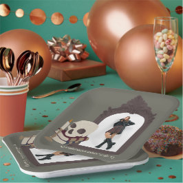 ダークアカデミア写真卒業会 ペーパープレート