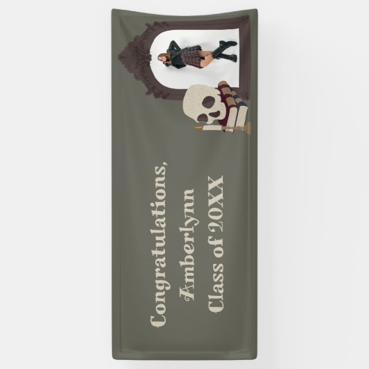 ダークアカデミア写真卒業会 横断幕 (縦)