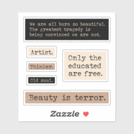 ダークアカデミア引用文パック シール