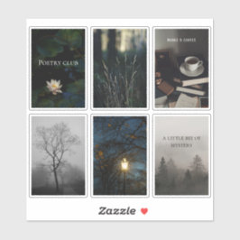 ダークアカデミア読書エステティックステッカーシート シール