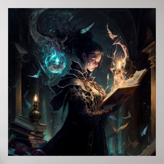 ダークアカデミア魔法 ポスター
