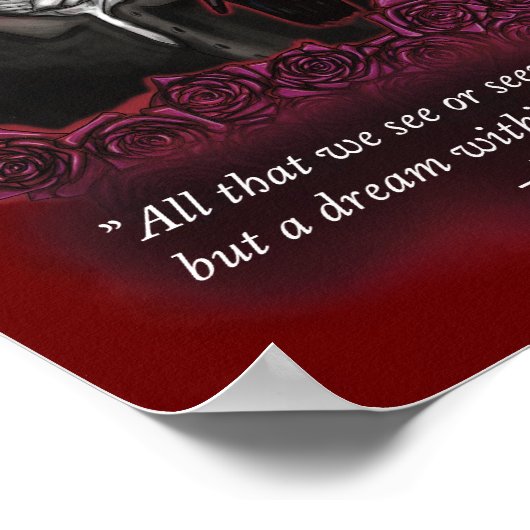 ダークアカデミア、エドガー・アラン・ポー ポスター (角)