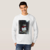 ダークアカデミア クリスマス フクロウ メリー Tシャツ (正面フル)