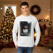 ダークアカデミア クリスマス フクロウ メリー Tシャツ
