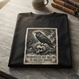 ダークアカデミア ゴシック オニキス ドクロ レイヴン トライブレンドTシャツ